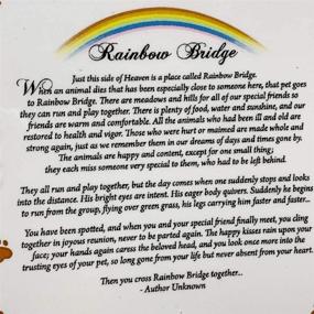 img 1 attached to BANBERRY DESIGNS Rainbow Bridge Pet Bereavement Photo Frame with Heartfelt Poem for Comfort and Remembrance