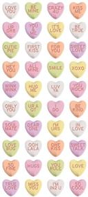 img 1 attached to 🍬 Delightful Heart-Shaped Candies: Paper House Productions STP-0028E Puffy Stickers (3-Pack)