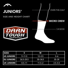 img 1 attached to 🧦 Прочный комфорт для детей: Носки Darn Tough Kelso Jr. Micro Crew Light Cushion