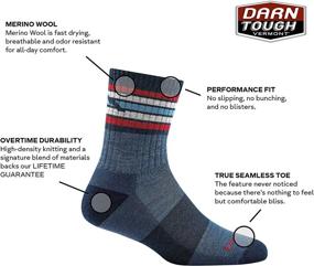 img 3 attached to 🧦 Прочный комфорт для детей: Носки Darn Tough Kelso Jr. Micro Crew Light Cushion