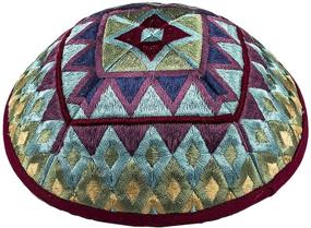 img 2 attached to Emanuel Tallit Yarmulke Вышитая геометрическая вышивка