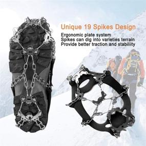 img 2 attached to Anti Slip Crampons Mountaineering Stainless Traction