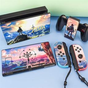 img 3 attached to 🎮 DLseego Zelda Breath of The Wild Switch Skin: Full Wrap Protective Film Sticker with Pretty Pattern Design - Compatible with Nintendo Switch