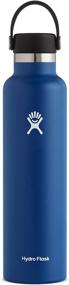 img 4 attached to Stainless Steel Hydro Flask Water Bottle – Reusable, Vacuum Insulated with Flex Lid for Standard Mouth