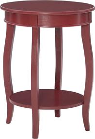 img 4 attached to 🏠 Stylish and Versatile Powell Furniture Round Shelf, Red Table: A Perfect Addition to Any Home Décor