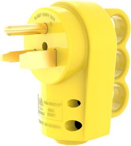 img 4 attached to 🔌 RVGUARD NEMA 6-30P/6-50P Plug: 30/50 Amp 125/250V Male Plug for Welder Replacement - ETL Listed