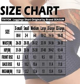 img 2 attached to 🍑 SEASUM Women's Brazilian Textured Booty Leggings Shorts - Anti-Cellulite Scrunch Butt Lift for Fitness