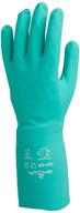 🧤 showa 727-09 nitrile unlined chemical resistant glove, large (12 pairs),light green - enhanced for better seo logo