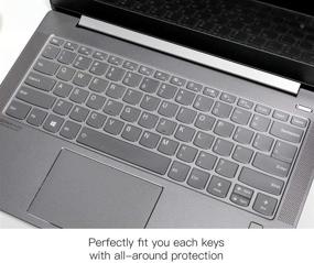 img 1 attached to 🖥️ Lenovo Flex 5 14-inch Keyboard Cover Skin, Idepad S540 14-inch, IdeaPad Flex 5i 14, Lenovo Yoga 5i, 7i, 9i 14, IdeaPad Slim 5i 7 14, ThinkBook 14s Yoga Laptop Protector Skin