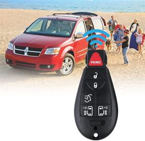 img 3 attached to 🔑 2-Pack of Keyless Entry Remote Control Keys (M3N5WY783X) for Dodge Grand Caravan 2008-2014 and Chrysler Town and Country 2008-2015