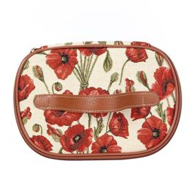 img 1 attached to 🌺 TOIL-POP Signare Tapestry Toiletry Bag: Stylish Makeup Organizer for Women with Poppy Flower Design