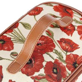 img 2 attached to 🌺 TOIL-POP Signare Tapestry Toiletry Bag: Stylish Makeup Organizer for Women with Poppy Flower Design