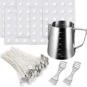 img 4 attached to 🕯️ Candles DIY Craft Kit - Includes 1x Candle Pouring Pot, 60x Candle Wicks, 100x Candle Wicks Stickers, and 2x 3-Hole Candle Wicks Holders - Perfect Candle Making Set 550ml Capacity