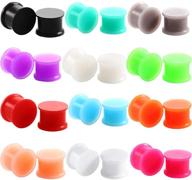 🔌 cabbe kallo 24pcs silicone plugs ear gauges kit - double flared expander tunnels set for stretching - body piercing jewelry for men and women logo