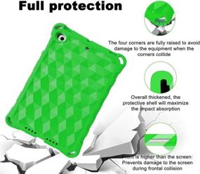 img 2 attached to 📱 OQDDQO iPad Mini Case 2019 - Shockproof Lightweight Cover, Green"