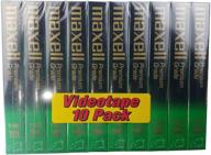 📼 maxell t-160 premium grade video cassette 10-pack - 8 hours of high-quality recording logo