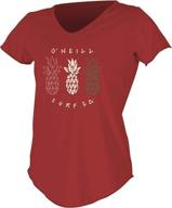 π stay stylish and protected: o'neill women's shortsleeve graphic scoop neck sun shirt logo