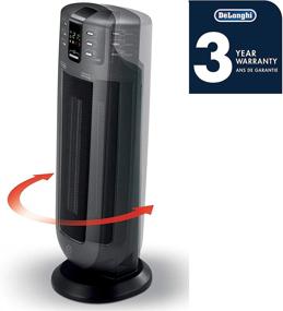 img 2 attached to 🔥 De'Longhi TCH7690ER Safe Heat 1500W 28 in. Ceramic Tower Heater - Black with Remote Control, Eco Energy Setting