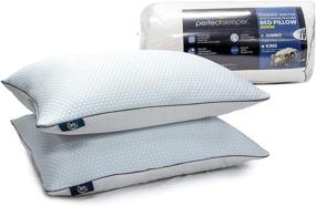 img 3 attached to 🛏️ Premium Serta King Size Feather Bed Pillow Set - Ideal for Summer and Winter - 233 Thread Count, 2-Pack, White Goose Feather