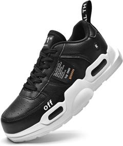img 4 attached to Stylish and Versatile: KUXIE Fashion Sneakers Training M729 Black