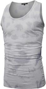 img 4 attached to Youstar Basic Sleeveless Heather Charcoal Men's Clothing for Shirts