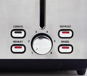 img 1 attached to 🍞 Premium Stainless Steel 4-Slice Professional Series Toaster - Model PS77451