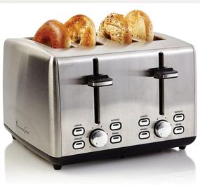 img 3 attached to 🍞 Premium Stainless Steel 4-Slice Professional Series Toaster - Model PS77451