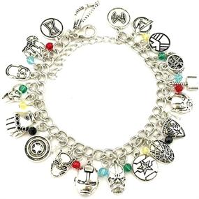 img 3 attached to 🕷️ Stylish Spiderman Avengers Captain Superhero Bracelet: Perfect Girls' Jewelry for Superhero Enthusiasts