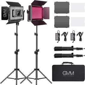 img 4 attached to GVM RGB LED Video Light with Bluetooth Control, 60W Photography Studio Lighting Kit with Stands – 📸 2-Pack 880RS Dimmable Led Panel Light for Youtube, Streaming, Gaming, 8 Applicable Scenes, CRI97 - Best Price and Quality!