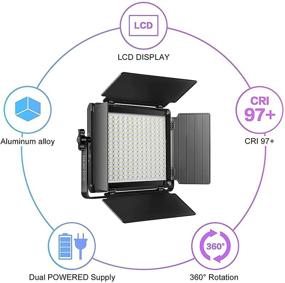 img 1 attached to GVM RGB LED Video Light with Bluetooth Control, 60W Photography Studio Lighting Kit with Stands – 📸 2-Pack 880RS Dimmable Led Panel Light for Youtube, Streaming, Gaming, 8 Applicable Scenes, CRI97 - Best Price and Quality!