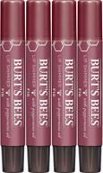 burt's bees lip balm stocking stuffer: moisturizing lip shimmer holiday gift for women – 100% natural, fig, 0.09oz (4 pack) logo