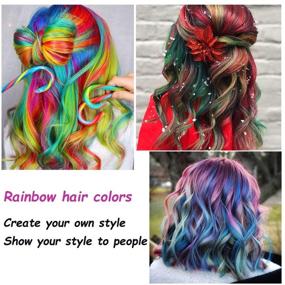 img 1 attached to 🌈 Kalolary 12 Colors Temporary Hair Color Chalk Set for Girls Kids - Vibrant Washable Hair Color Comb, Safe for Kids and Teens! Perfect Birthday Party and Cosplay Gift for Girls, Kids, Teens, and Adults!