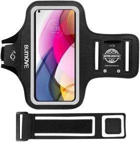 img 4 attached to 📱 Moto G Power (2021)/G Stylus 5G/G Play (2021) Armband: Ultimate Fitness Companion for Motorola Moto G Stylus (2021)/G Power/G Play - Secure Phone Holder with Key Holder (Black)