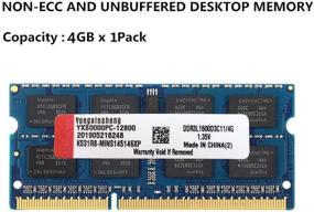 img 2 attached to 💻 High Performance 4GB DDR3 DDR3L 1600MHz SODIMM RAM for Laptops - Blue