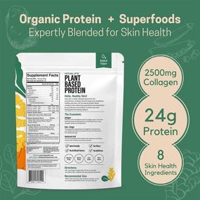 img 1 attached to 💚 Organic Skin Health Protein Powder: NovaLife Vanilla, 1.65 lbs - 20 Servings, 24g Protein, Collagen, Low Carb, Keto Friendly - Soy Free, Dairy Free, Non-GMO, Gluten Free, No Sugar Added