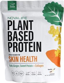 img 4 attached to 💚 Organic Skin Health Protein Powder: NovaLife Vanilla, 1.65 lbs - 20 Servings, 24g Protein, Collagen, Low Carb, Keto Friendly - Soy Free, Dairy Free, Non-GMO, Gluten Free, No Sugar Added