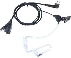 img 4 attached to 🎧 Clear-Sound KEYBLU FBI Style Earpiece Headsets with PTT Mic Surveillance Kit for Motorola CP200 CP200d CLS1410 GP300 RDM2070d Two-Way Radio