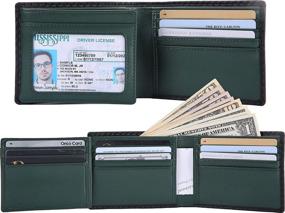 img 3 attached to Genuine Leather Trifold Blocking Wallet: Superior Protection and Style