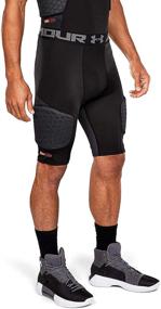 img 3 attached to 🏀 Enhanced Performance Under Armour Basketball Compression Shorts with Pads