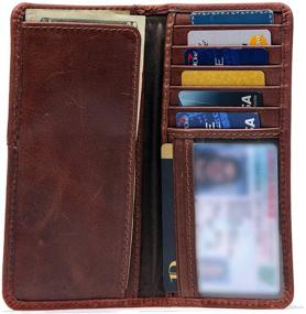 img 3 attached to RAWHYD Genuine Leather Bifold Wallet for Men - Western Style Wallet, Ideal Men's Accessory for Wallets, Card Cases, and Money Organizers