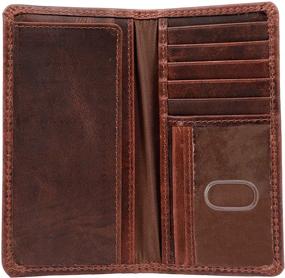 img 4 attached to RAWHYD Genuine Leather Bifold Wallet for Men - Western Style Wallet, Ideal Men's Accessory for Wallets, Card Cases, and Money Organizers