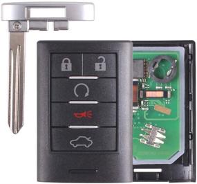 img 4 attached to 🔑 Heart Horse 5-Button Keyless Remote Fob for Cadillac ATS SRX STS CTS DTS M3N5WY7777A 315Mhz – Complete Remote (Battery Not Included)