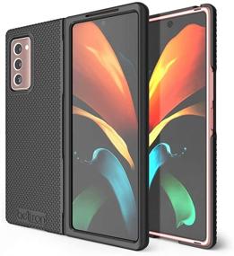 img 2 attached to BELTRON Galaxy Z Fold2 5G Case with Clip - Snap-On Protective Cover, Rotating Belt Holster Combo, Built-in Kickstand - Samsung Galaxy Z Fold 2 2020 (SM-F916), Black (Not Compatible with ZFold 3)