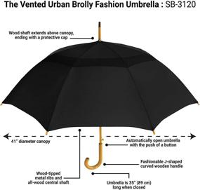 img 2 attached to STROMBERGBRAND UMBRELLAS Vented Urban Brolly Umbrellas for Stick Umbrellas