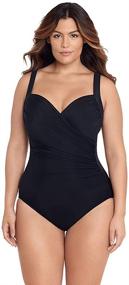 img 4 attached to Miraclesuit Swimwear Sanibel Underwire Swimsuit Women's Clothing in Swimsuits & Cover Ups