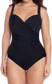 img 3 attached to Miraclesuit Swimwear Sanibel Underwire Swimsuit Women's Clothing in Swimsuits & Cover Ups