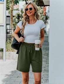 img 3 attached to 🩳 Quenteen Women's Lounge Bermuda Shorts: Comfy Jersey Shorts with Pockets for Casual and Gym Wear