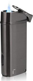 img 2 attached to CiTree Torch Lighter with Cigar Punch - Slim Double Jet Flame Butane Lighter