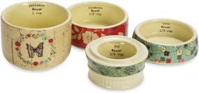 img 1 attached to 🌸 Charming Multicolor Floral Mason Jar Measuring Cups by Pavilion Gift Company: Live Simply with Style