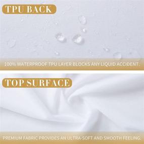 img 1 attached to 🛏️ Queen Size Zippered Waterproof Mattress Encasement | Premium Soft Breathable Mattress Protector | Noiseless 6-Sided Cover | Deep Pocket Fits up to 16" Mattress